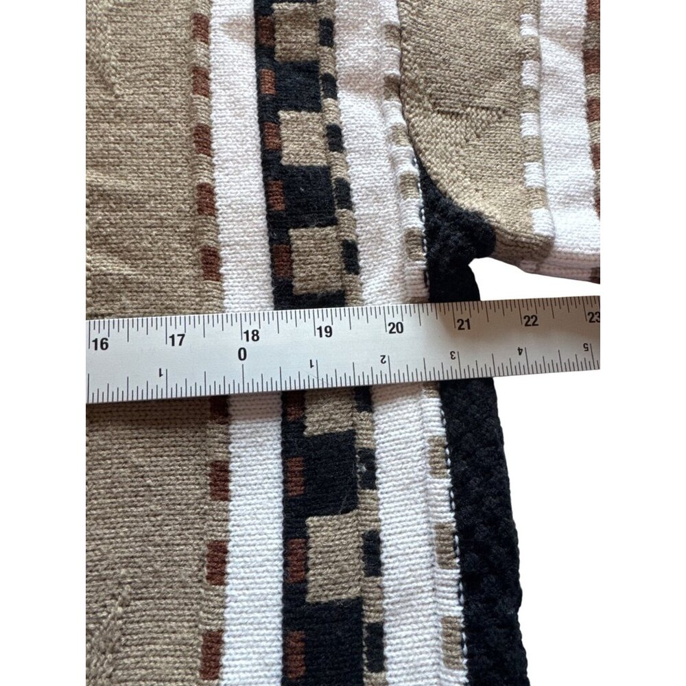 Vintage Bachrach Mens L Sweater 90s Geometric Knit Grandpacore Retro Pullover - Picture 6 of 7